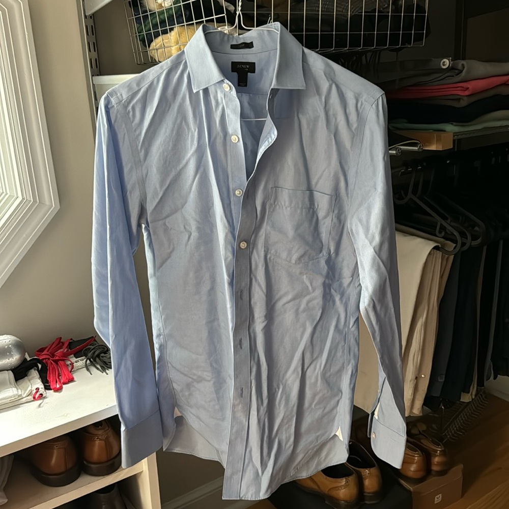 J.Crew Mens Slim Non-Iron Button Down Shirt